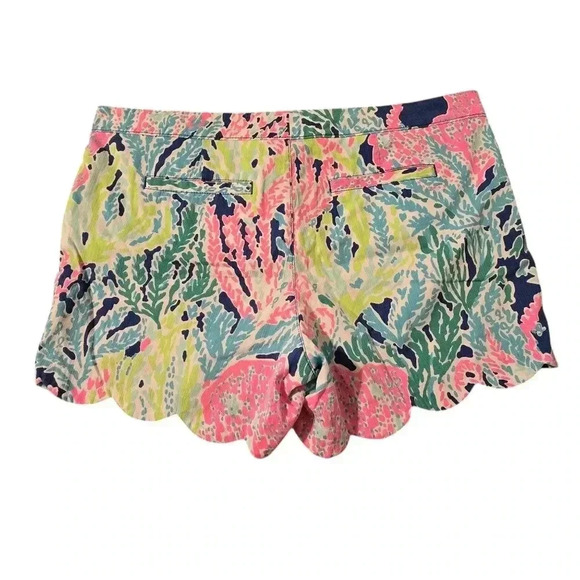 Lily Pulitzer The Buttercup Shorts With Scalloped Edge Size 14 - Picture 2 of 11